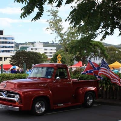 Lower Hutt City show and shine followed that night by the Americarna dine and dance at the Petone Working Men’s Club  © Tony and Rhondda